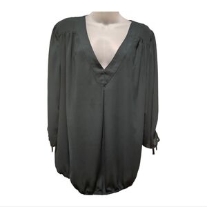 NY&CO SOHO Women's Hunter Green Blouse, Sz XL